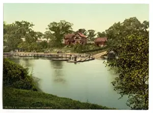 Ferry Prints: Eccleston Ferry, Chester, England