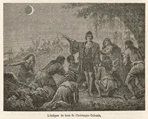 Eclipses Prints: Eclipse Seen by Columbus