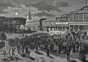 Serenade Prints: Ecuador (4th August 1884). Guayaquil. Serenade