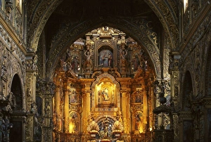 Americans Gallery: ECUADOR. Quito. Convent of San Francisco. Inside