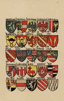 Ancien Gallery: Ecus or blazons of the German nobility, 15th century