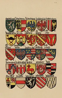 Ancien Gallery: Ecus or blazons of the German nobility, 15th century