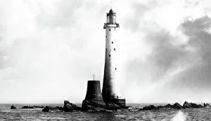Eddystone Prints: Eddystone Lighthouse, Victorian period