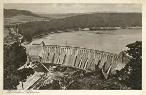 Edersee Dam, Eder River, near Waldeck, Germany