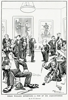 Acquaintance Gallery: Edgar Wallace entertains a few of his acquaintance 1929