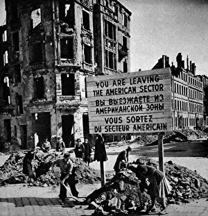 Images Dated 23rd October 2004: The Edge of the American Sector, Berlin, 1949