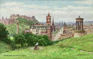 Lothian Prints: Edinburgh from Calton Hill, Lothian, Scotland