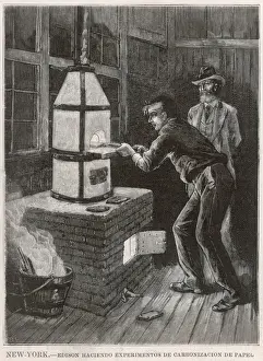 Alva Prints: Edison at Work 1880