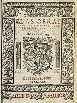 Garcilaso Collection: Edition of the works by Juan Boscᮠand some