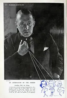Davies Prints: Edmund Goulding, director, studio portrait with puppet strings
