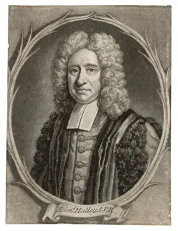 Halley Prints: Edmund Halley / Mezzotint