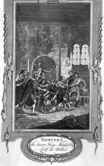 Images Dated 18th February 2011: Edmund I murdered by Leofa