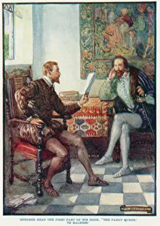 Poetry Collection: Edmund Spenser reading to Raleigh