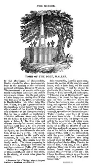 Waller Prints: Edmund Wallers Tomb