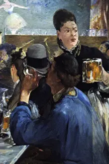 Beverage Prints: Edouard Manet (1832-1883). Corner of a Cafe-Concert (probabl