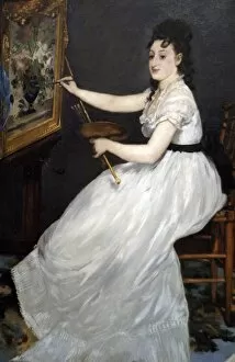 Manet Gallery: Edouard Manet (1832-1883). Eva Gonzales, 1870