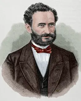Nationalist Prints: Eduard Lasker (1829-1884). German politician and jurist. En