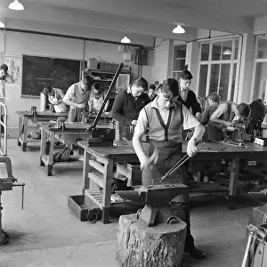 Education, boys, metal work