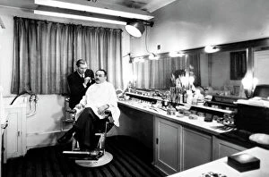 Ealing Collection: Edward G Robinson in make-up at Ealing Studios 1940s
