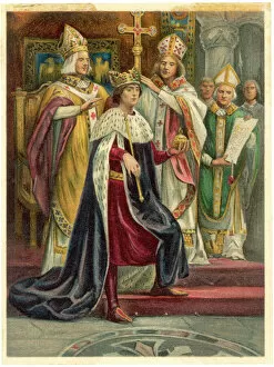 Westminster Collection: Edward I Crowned