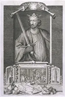 Trumpets Prints: Edward I / Vertue