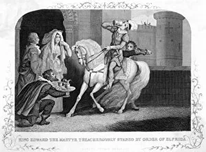 Images Dated 18th February 2011: Edward the Martyr is murdered
