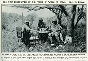 Safari Collection: Edward Prince of Wales with Denys Finch-Hatton