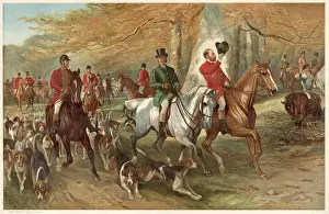 Edward, Prince of Wales, and Lord Cork, with the Royal Stag Hounds Date: 1885