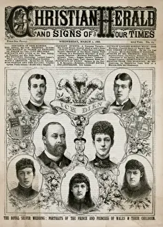 Journalism Prints: Edward VII and Alexandra silver wedding anniversary 1888