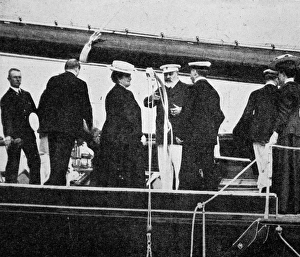 Images Dated 8th June 2004: Edward VII on board the Britannia
