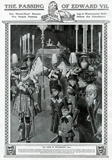 Edward VII lying-in-state in Westminster Hall