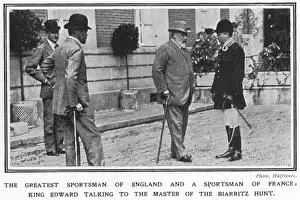Edward VII with the master of the Biarritz hunt