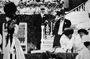 Ascot Prints: Edward VII in the Royal Box at Ascot