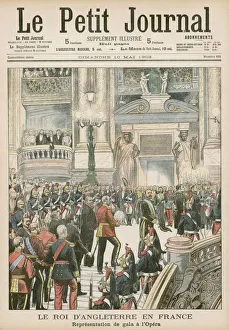Images Dated 20th March 2018: EDWARD VII Visiting the Paris Opera 1903