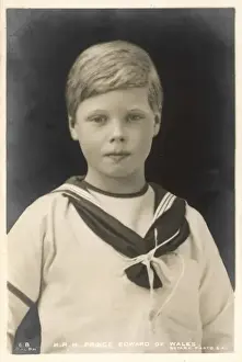 Edward Viii / Boy Postcard