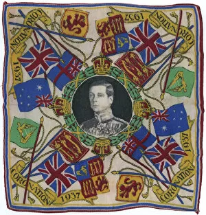 Abdication Gallery: Edward VIII Coronation handkerchief