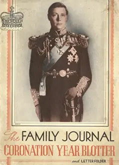 Blotter Prints: Edward VIII in full dress uniform on a blotter