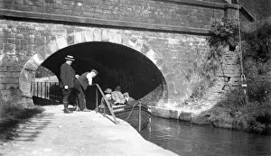 Dreadnought Gallery: Edwardian canal scene with rowing boat