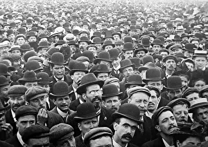 An Edwardian crowd, early 1900s