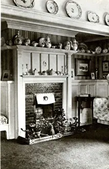 Tiled Prints: Edwardian fireplace with ornaments