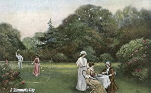 Edwardian Garden Scene