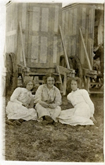 Torbay Collection: Edwardian Ladies on the Beach, Paignton, Devon