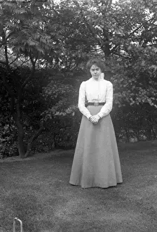 Identified Prints: Edwardian lady in garden