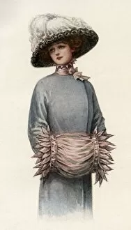 Images Dated 26th April 2012: Edwardian lady with muff designed by Mrs Ralston