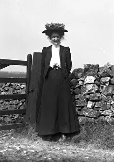 Peak Collection: Edwardian lady in Peak District