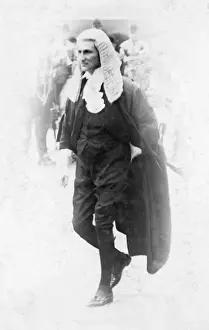 Judge Prints: An Edwardian lawyer in judges wig