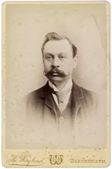 Edwardian man with an impressive moustache