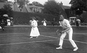 Edwardian tennis match