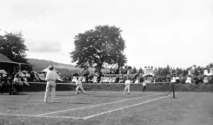 Edwardian tennis match