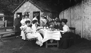 Edwardian tennis match